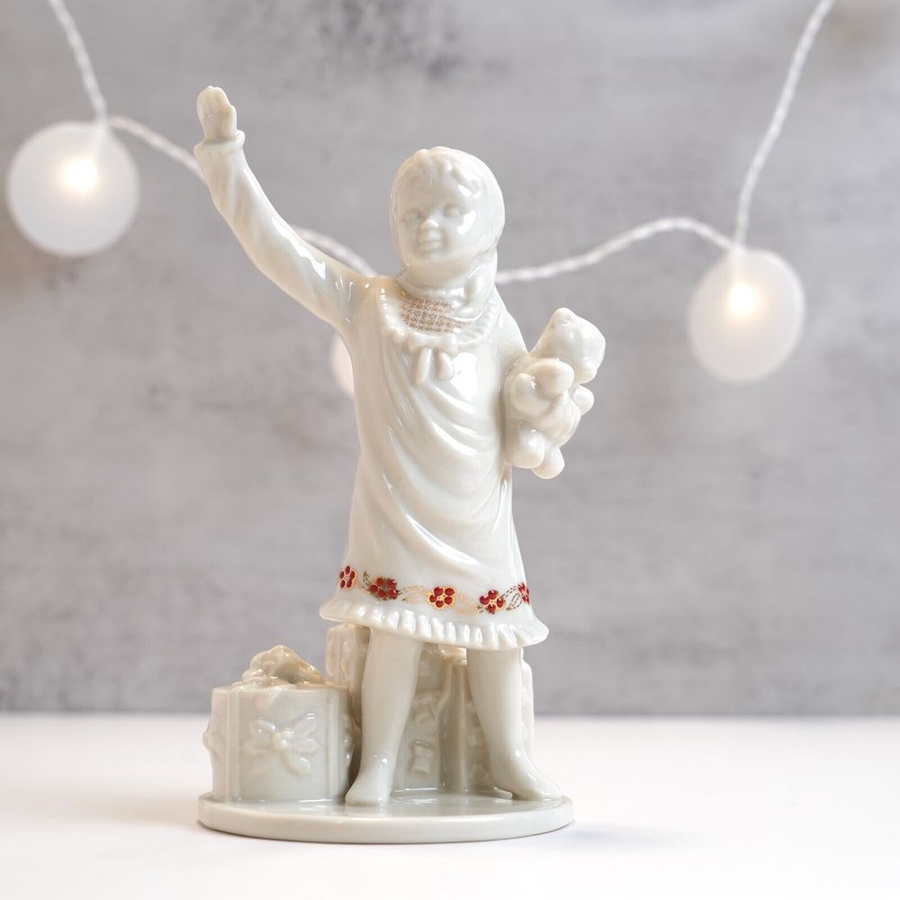Vintage Lenox 1996 Wish Upon A Star China Jewels Figurine Girl Gifts Bear